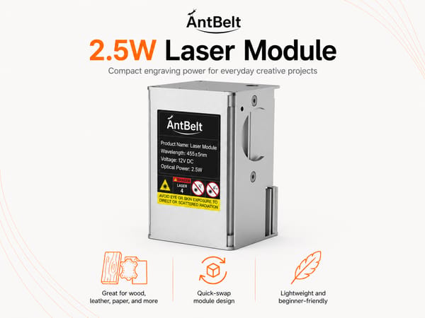 AntBelt G1 2.5W Blue Laser Module